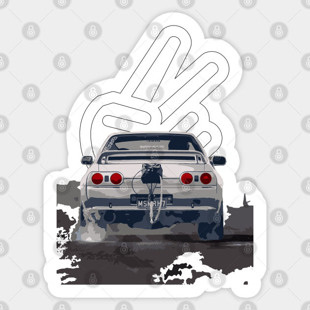 mighty car mods chop GDR r32 turbo R32 Gtr Sticker TeePublic